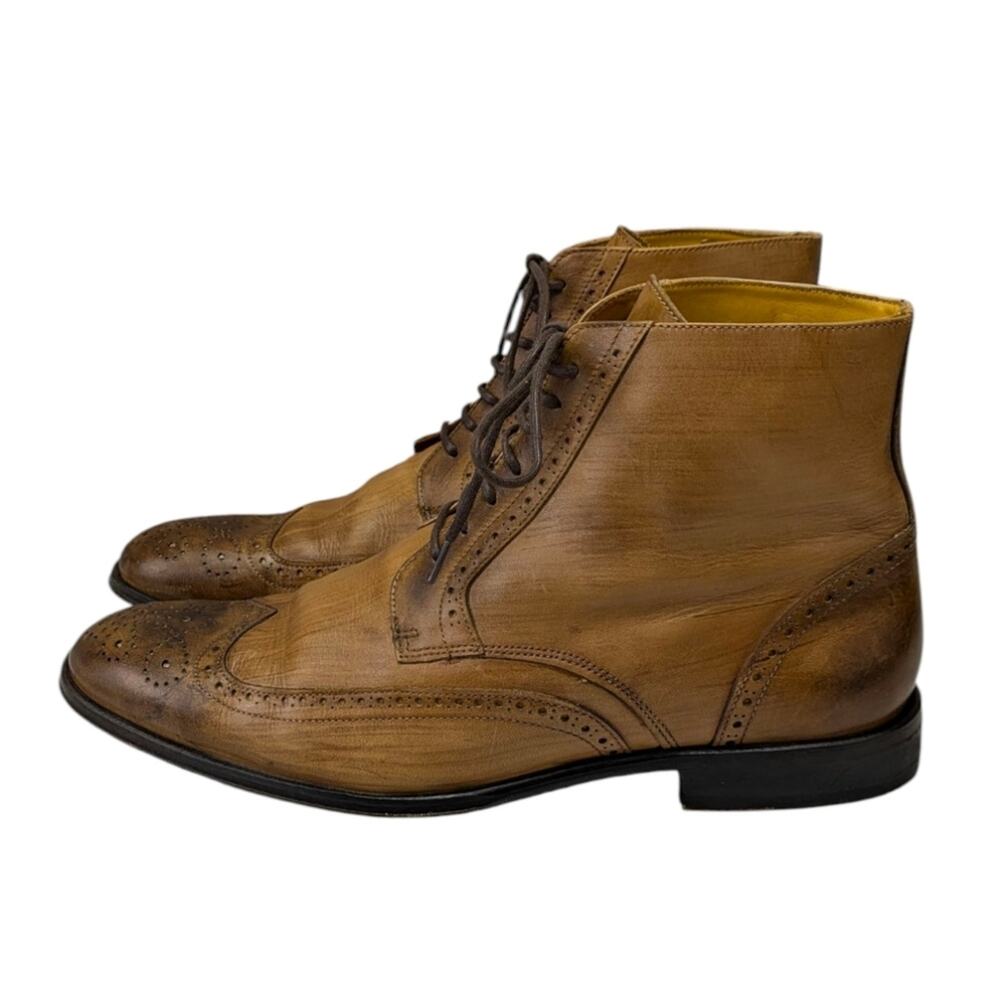 Undandy Chukka Wingtip Brogue Dress Boots GUC Size 43 US 10    S3999 - Picture 10 of 15